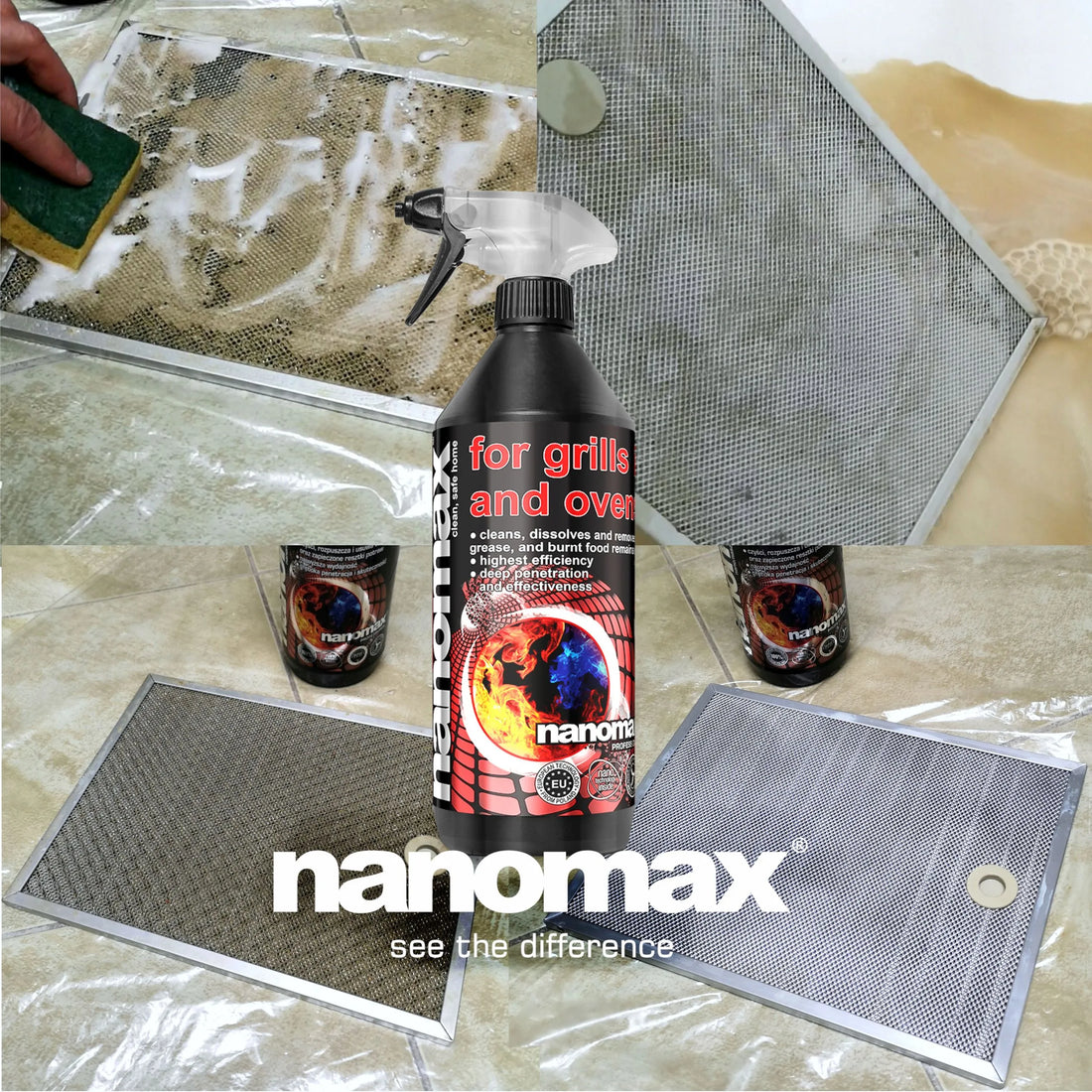 nanomax® för grillar, ugnar och eldstäder